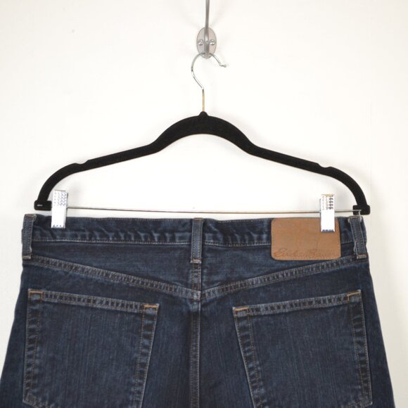 Eddie Bauer Mens 34x30 Fleece Plaid Lining Relaxed Fit 5 Pocket Warm Denim Jeans - Picture 6 of 9